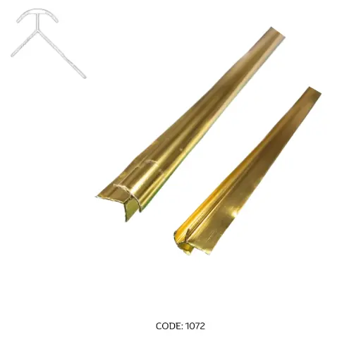 [1072] Aluminum Outer Corner channel 2950mm (9.5ft) Gold
